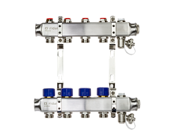 Коллекторные группы с заглушками для радиаторного отопления SSM-R Ридан