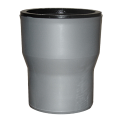 Переход с чугунной трубы на ПП с уплотнителем 