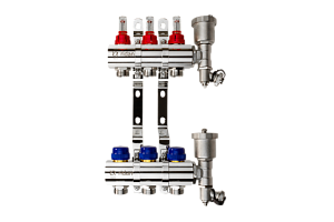 Коллекторные группы с расходомерами для теплого пола FHF-RF Ридан